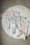 1 Plus in the Family MILO Onesie Nude Stripe