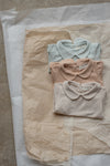 LOURDES collar body - beige stripe