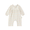 Organic Cotton Frilled Romper - Primrose