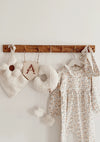 Organic Cotton Frilled Romper - Primrose