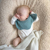 Scalloped bib - Teal