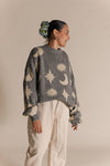 Claude and Co Cozmo Midnight Moon Star Sweater Adult