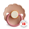 FRIGG Daisy Round Latex Pacifier Peony