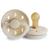 FRIGG Moon Phase - Round Latex Pacifier - Cream Night