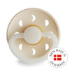 FRIGG Moon Phase - Round Latex Pacifier - Cream Night
