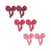 KONGES SLOJD 6 PACK MINI BOW HAIR CLIP PINK MIX