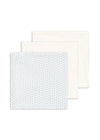 KONGES SLOJD BELLINI 3 PACK MUSLIN CLOTH PUNTO BLU