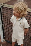 KONGES SLOJD FLORIAN POLO SHIRT ANTIQUE WHITE