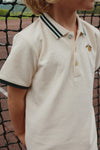 KONGES SLOJD FLORIAN POLO SHIRT ANTIQUE WHITE