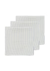 KONGES SLOJD MUSLIN CLOTHS 3 PACK STRIPE BLUIE