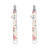 KONGES SLOJD PACIFIER STRAP 2 PACK BELLA ROSITA