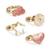 KONGES SLOJD RING GIFT SET 12 PACK PINK