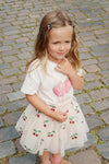 KONGES SLOJD TULLIE SMOCK SKIRT MA GRANDE CERISE GLITTER