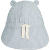 Liewood Gorm Reversible Sun Hat With Ears Blue wave stripe