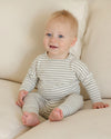 Drawstring Pant - Sage Stripe