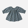 Quincy Mae Long Sleeve Isla Dress Blue Floral