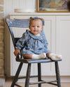Quincy Mae Long Sleeve Isla Dress Blue Floral