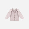 Quincy Mae Ruffle Collar Cardigan Lilac