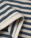 Quincy Mae Waffle Slouch Set Ocean Stripe