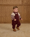 Rylee Cru CARGO OVERALLS BURGUNDY