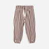 Rylee Cru RELAXED JOGGER BURGUNDY STRIPE