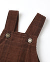 Rylee and Cru Cargo Baby Overall Brown Plaid