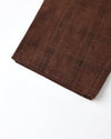 Rylee and Cru Corduroy Baggy Pant Brown Plaid