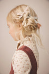 Soor Ploom Snap Turtleneck Calico Print Pointelle Rosewood