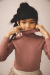 Soor Ploom Snap Turtleneck Cherry