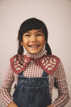Soor Ploom Snap Turtleneck Gingham Print Cherry