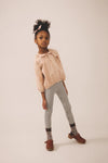 Soor Ploom Stretch Leggings Gingham Print Shale