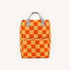 Sticky Lemon backpack large farmhouse checkerboard pear jam + ladybird red