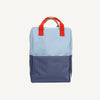 Sticky Lemon backpack large wonders colourblocking zissou blue + blue whale