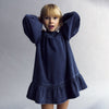The New Society Mara Dress Blue Denim