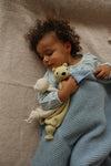 hvid Blanket Gaston Frost Blue