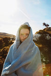 hvid Blanket Gaston Frost Blue