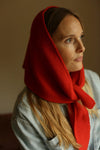 hvid Triangle scarf Josephina Red