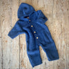 Engel Organic Wool Fleece Onesie - Blue