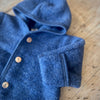 Engel Organic Wool Fleece Onesie - Blue