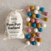 Goldrick Natural Wool Pom Pom Garland
