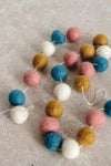 Goldrick Natural Wool Pom Pom Garland