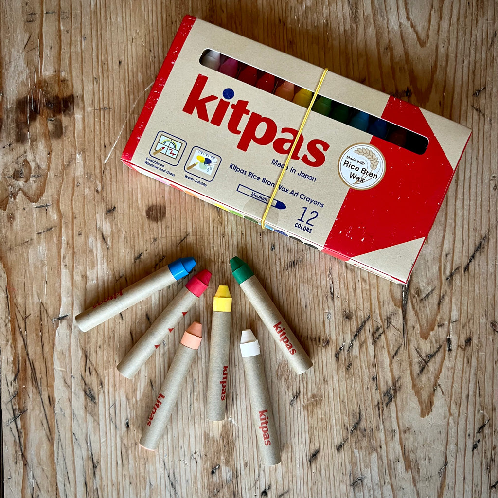 Kitpas Medium Rice Wax Crayons