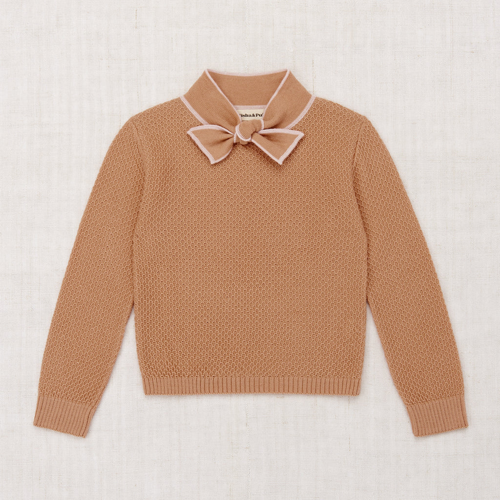 Bow Scout Sweater - Rose Gold – The Little Wooden Peg
