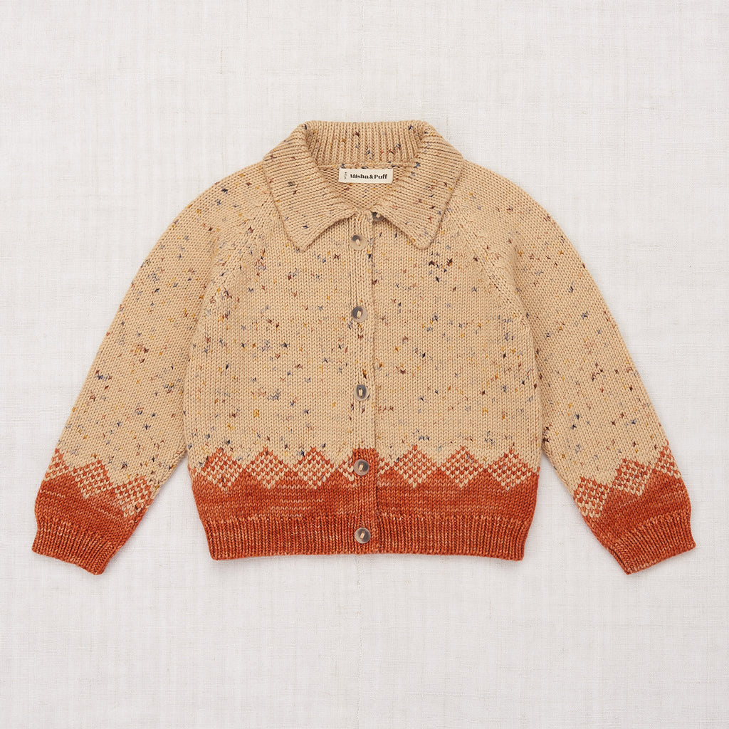 Pinecone Cardigan - Camel Confetti – The Little Wooden Peg