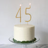 Oakmoss Number Beeswax Birthday Candle