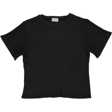 Poudre Organic Ribbed Tee ORGEAT Pirate Black