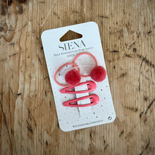  Siena Pink Pompom Bobbin and Clip Set