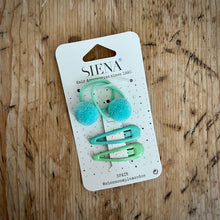  Siena Turquoise Pompom Bobbin and Clip Set