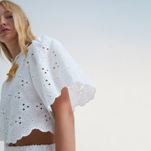  The New Society Abbott Womans Lace Blouse Off White