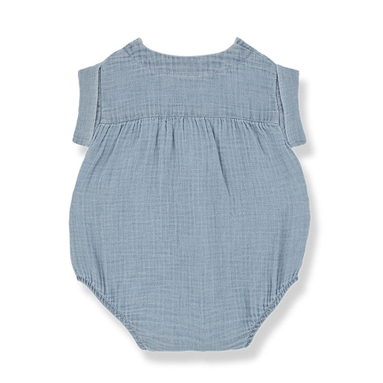 1 More in the Family CARLO romper washed denim muslin